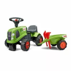 FALK Baby Claas Ride-on Traktor Med Trailer, Rive Og Skovl -Legepladser Netbutik falk baby claas ride on traktor med trailer rive og skovl 3