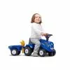 FALK Baby New Holland Ride-on Traktor Med Trailer, Rive Og Skovl -Legepladser Netbutik falk baby new holland ride on traktor med trailer rive og skovl