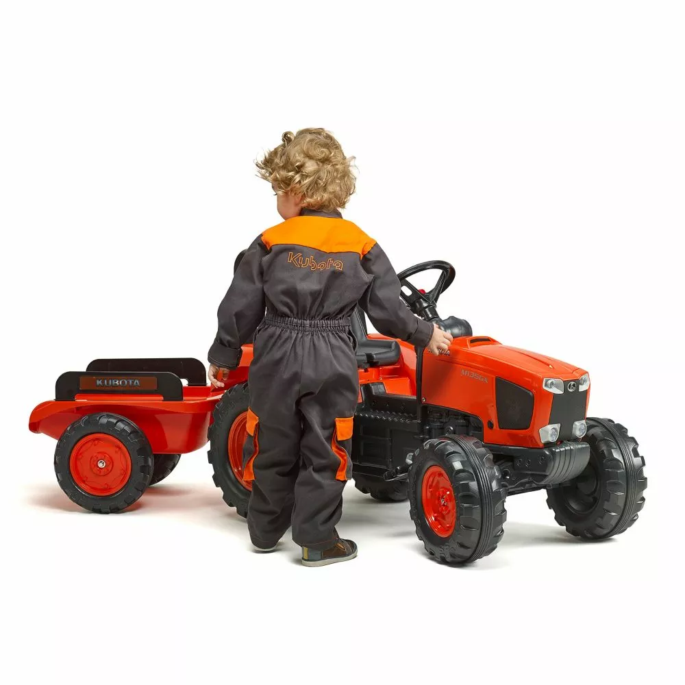 FALK Kubota Traktor Med Vogn 808-131 5 FALK Kubota Traktor Med Vogn 808-131 - Billede 3