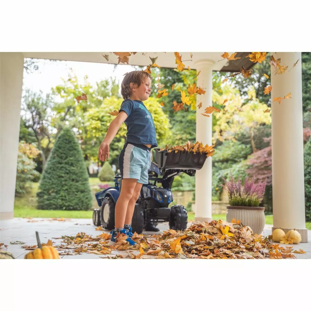 FALK New Holland Rendegraver Inkl. Vogn Med Tiplad 4 FALK New Holland Rendegraver Inkl. Vogn Med Tiplad - Billede 2