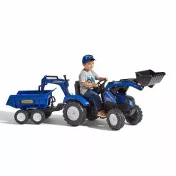 FALK New Holland Rendegraver Inkl. Vogn Med Tiplad