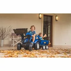 FALK New Holland Rendegraver Inkl. Vogn Med Tiplad 15 FALK New Holland Rendegraver Inkl. Vogn Med Tiplad -Legepladser Netbutik falk new holland rendegraver inkl vogn med tiplad 3