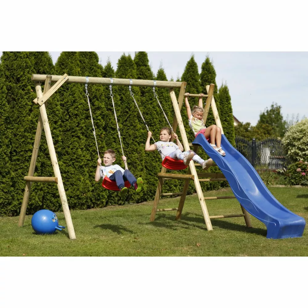 Nordic Play Gyngestativ M/platform, U/gynge Og Beslag 3 Nordic Play Gyngestativ M/platform, U/gynge Og Beslag