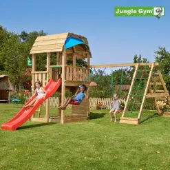 Jungle Gym Barn Legetårn Komplet Inkl. Climb Module Xtra Og Rutschebane - 804-287CX