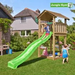 Jungle Gym Cottage Legetårn Komplet Inkl. Rutschebane - 804-270