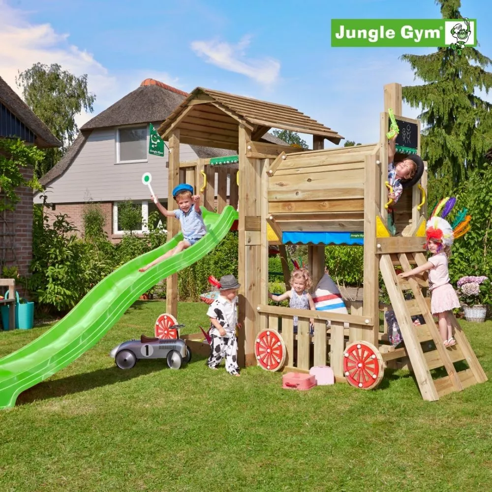 Jungle Gym Cottage Legetårn Komplet Inkl. Train Module Ekskl. Rutschebane - 804-317 3 Jungle Gym Cottage Legetårn Komplet Inkl. Train Module Ekskl. Rutschebane - 804-317