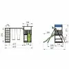 Jungle Gym Hut Legetårn Komplet Inkl. Climb Module Xtra Og Rutschebane, Grundmalet Sort - 806-282CX -Legepladser Netbutik jungle gym hut legetarn komplet inkl climb module xtra og rutschebane grundmalet sort 806 282cx
