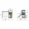 Jungle Gym Hut Legetårn Komplet Inkl. Swing Module Xtra Og Rutschebane, Grundmalet Sort - 806-282SX -Legepladser Netbutik jungle gym hut legetarn komplet inkl swing module xtra og rutschebane grundmalet sort 806 282sx