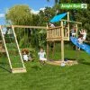 Jungle Gym Lodge Legetårn Komplet Inkl. Climb Module Xtra Og Rutschebane - 804-274CX -Legepladser Netbutik jungle gym lodge legetarn komplet inkl climb module xtra og rutschebane 804 274cx