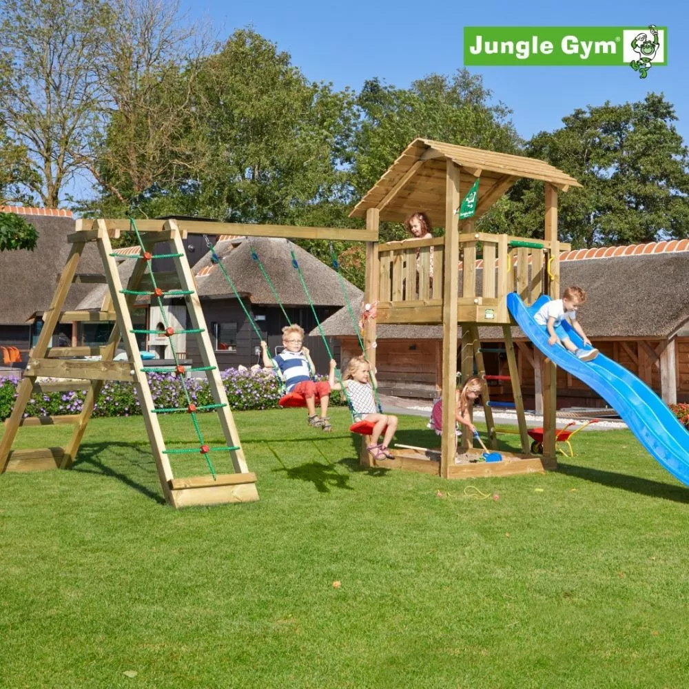Jungle Gym Shelter Legetårn Komplet Inkl. Climb Module Xtra Og Rutschebane - 804-286CX 3 Jungle Gym Shelter Legetårn Komplet Inkl. Climb Module Xtra Og Rutschebane - 804-286CX