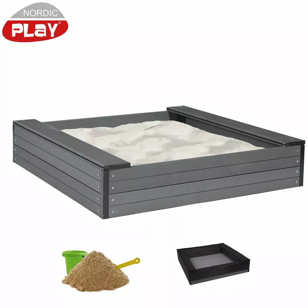 Nordic Play Sandkasse Wpc 24x120x120cm Inkl. Net Og 240 Kg Sand 3 Nordic Play Sandkasse Wpc 24x120x120cm Inkl. Net Og 240 Kg Sand