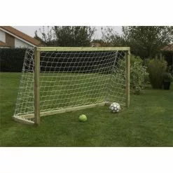 Plus A/S Plus Fodboldmål M/træstolper 240cm Inkl. Net 18633-1