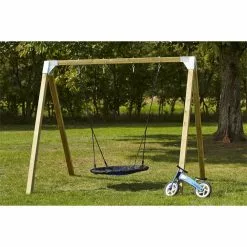 Plus A/S Plus Gyngestativ I Multistolper Ekskl. Gynger, Natur 18521-1 -Legepladser Netbutik plus gyngestativ i multistolper ekskl gynger natur 18521 1 2