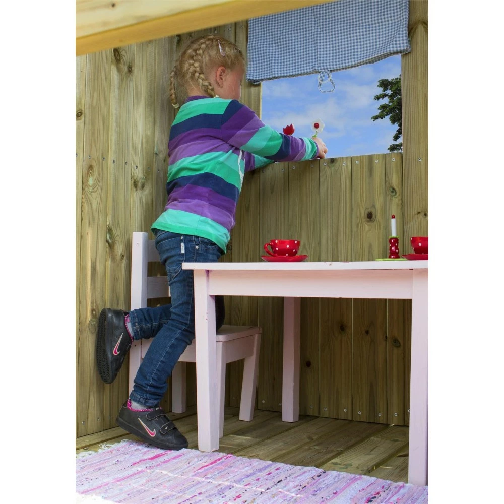 Plus A/S Plus Play Legetårn M/skråt Tag Trykimprægneret Inkl. Gyngestativ Grøn Rutsjebane Og Gyngesæder 185280-2 5 Plus A/S Plus Play Legetårn M/skråt Tag Trykimprægneret Inkl. Gyngestativ Grøn Rutsjebane Og Gyngesæder 185280-2 - Billede 3