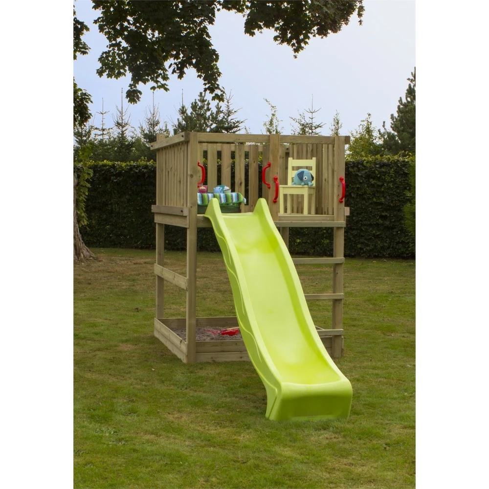 Plus A/S Plus Play Legetårn Trykimprægneret Inkl. Grøn Rutsjebane 185281-2 3 Plus A/S Plus Play Legetårn Trykimprægneret Inkl. Grøn Rutsjebane 185281-2