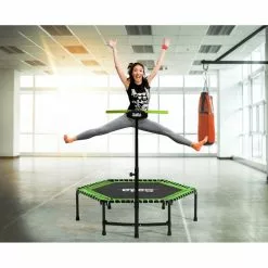 Salta Trampolin Fitness Med Håndtag, Grøn - 805-555